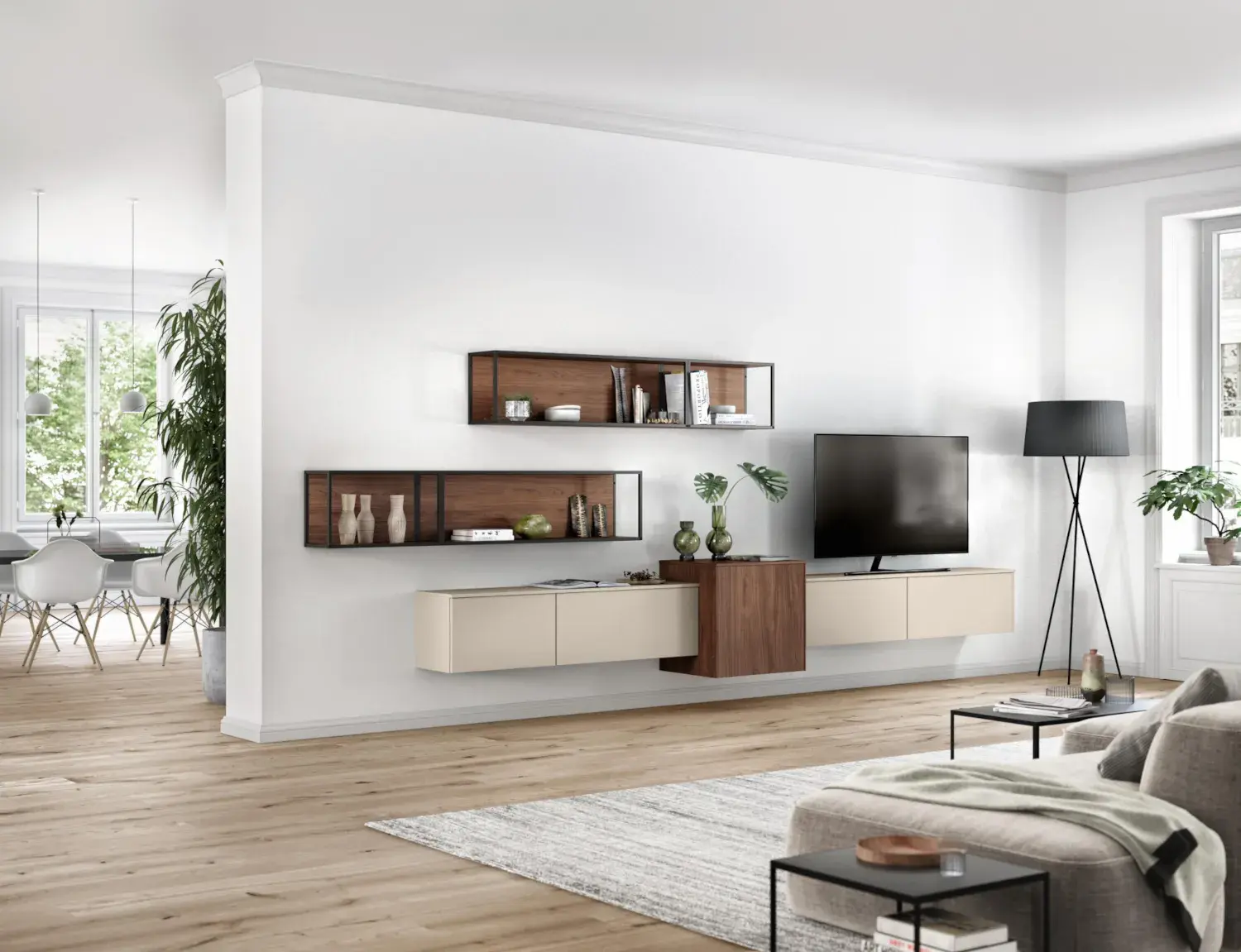 Nobilia Wohnwand Sideboard Regale